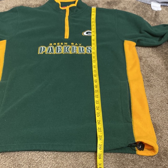 Y2K Quarter-Zip Fleece Packers Sweater - Picture 11 of 12